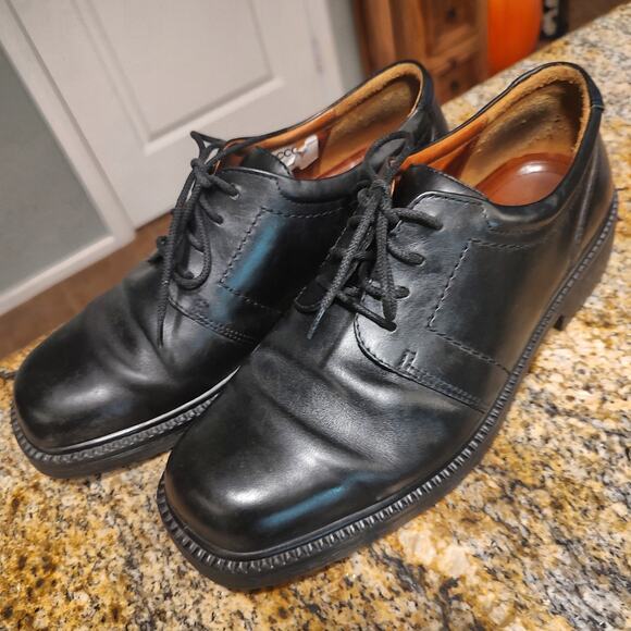 ECCO Black Leather Dress Shoes Comfort System Size 8.5 main image 9